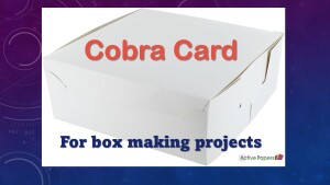 Box Making White Card 400gsm Cobra