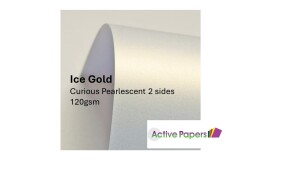 140 sheets Pearlescent Ice White Gold Dust A4 300gsm NM99